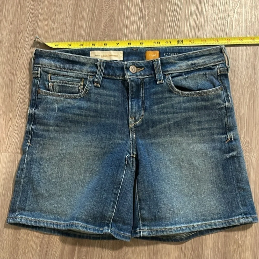 Pilcro Anthropologie Women Jean Shorts Size 26 Denim Distressed Causal Bohemian